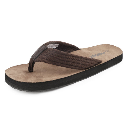 Knixmax Men's Classic Arch Support Flip Flops - Lightweight Beach & Casual Thong Sandals