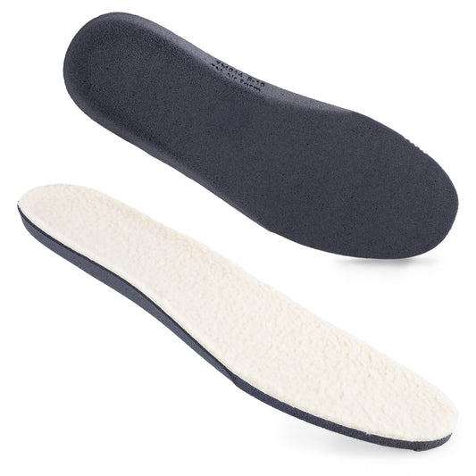 TIESTRA Merino Wool Insoles Warm Sheepskin Insoles for Women Men Thermal Insoles Winter Thick Inner Soles Soft Comfort Shoe Inserts