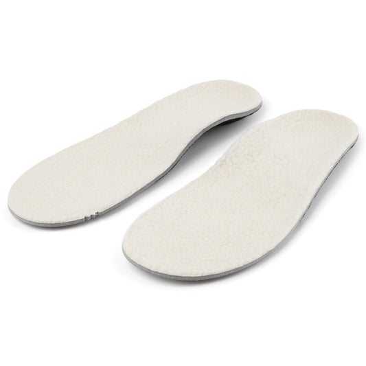 Knixmax Outdoor Lambswool Insoles for Women Men's Warm Soft Comfort Wool Insole with Arch Support Cozy Winter Inserts