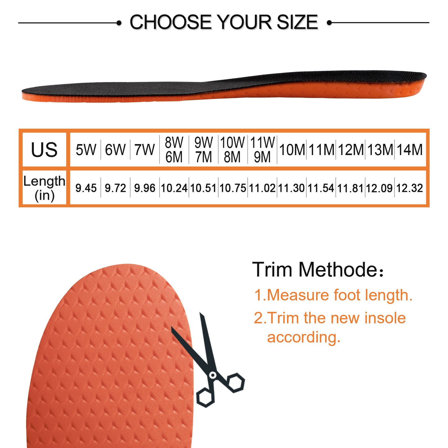 Knixmax Sports Arch Support Insoles for Men & Women - Breathable Cushioned Inserts with Shock Absorption, Running Walking Hiking Shoe Soles