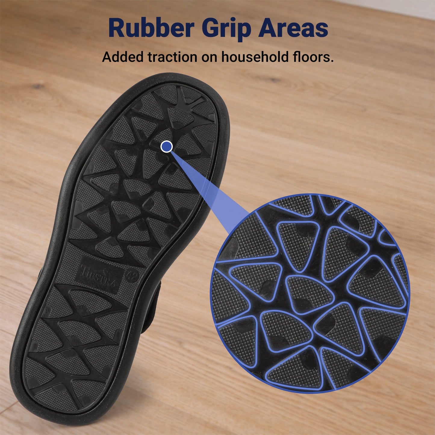 TIESTRA Men's Adjustable Slipper Boots with Wide Opening – product view 7