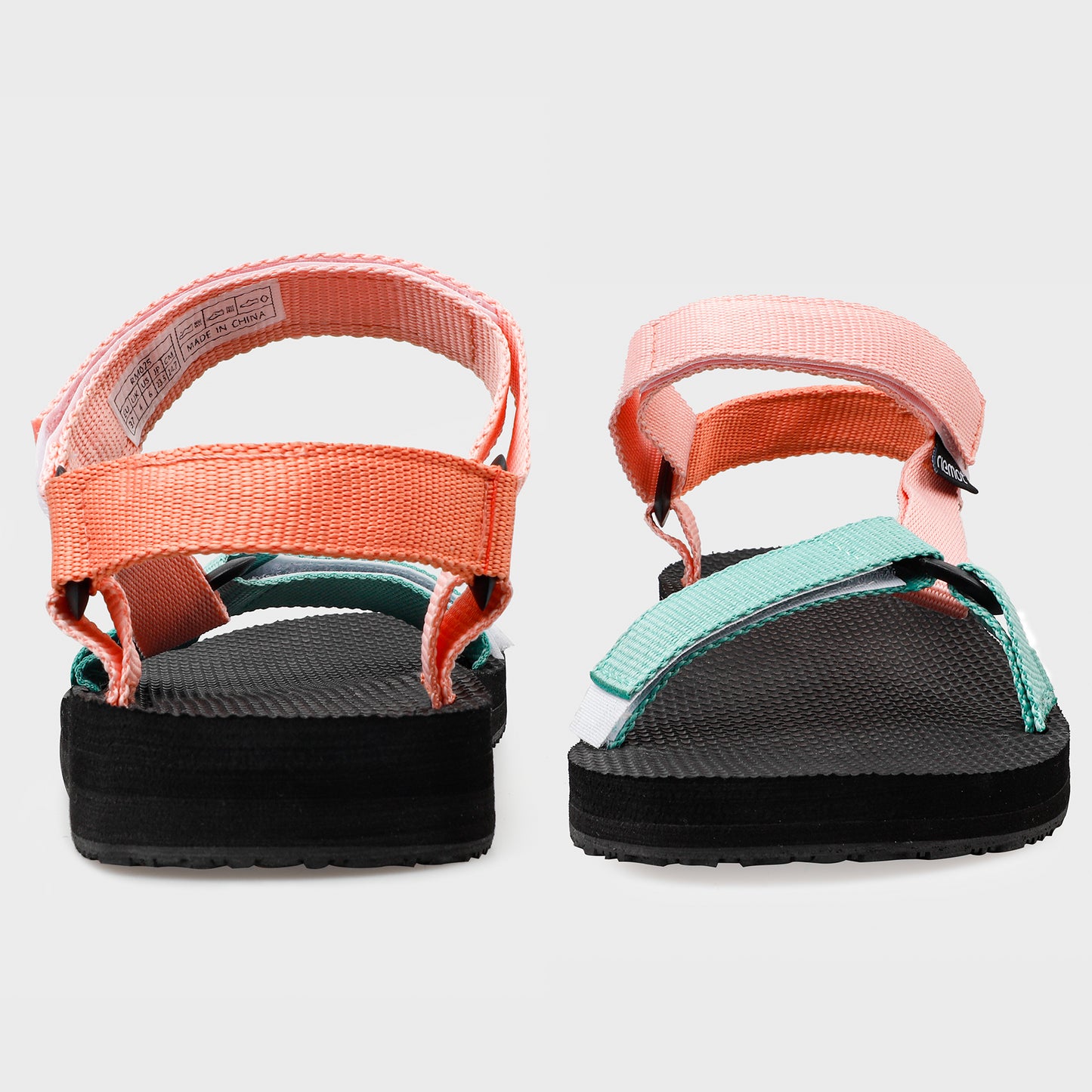 riemot Walking Sandals for Women Pink Green Ladies Casual Summer Shoes