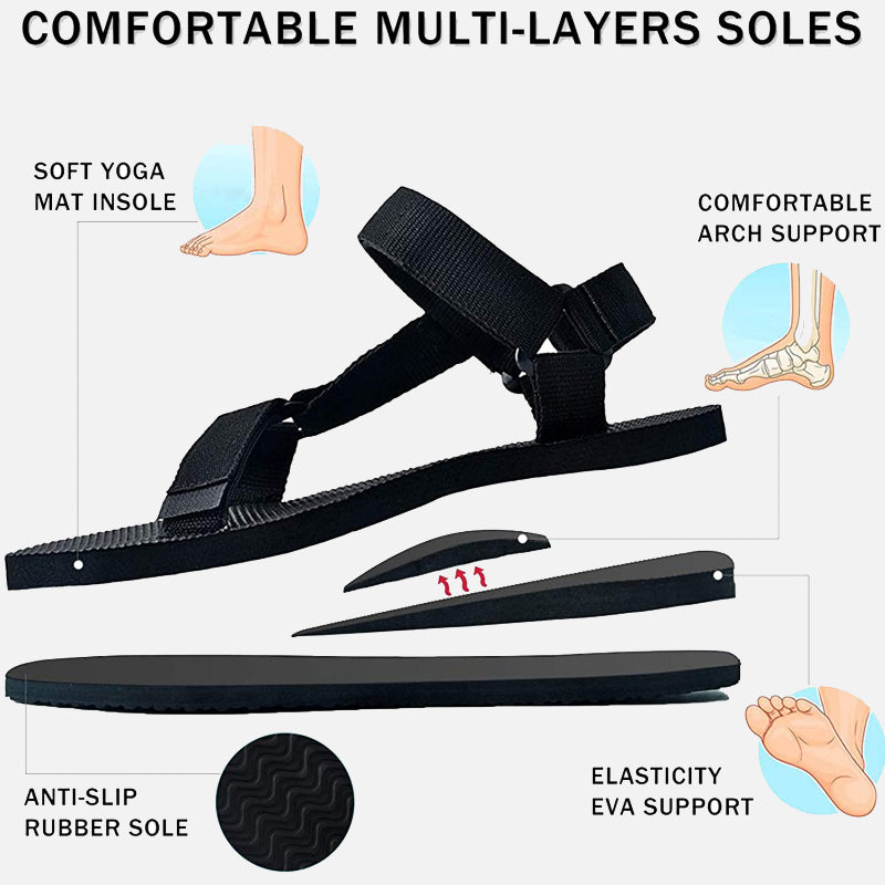 riemot Walking Sandals for Men Black Casual Summer Shoes - Knixmax
