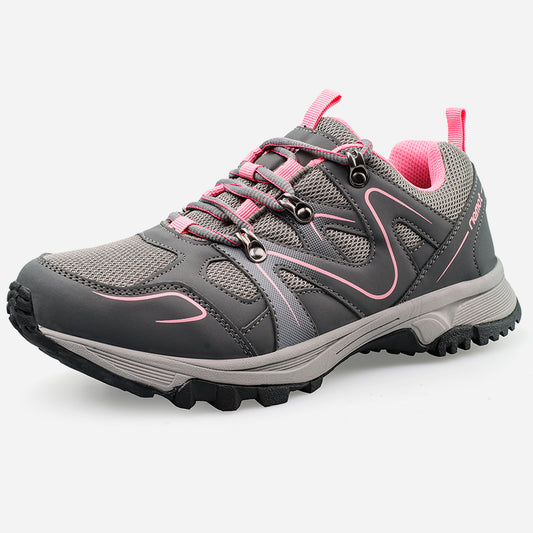 riemot Women's Breathable Outdoor Trainers, Grey, Trail Running Shoes for Summer Hiking Trekking Climbing
