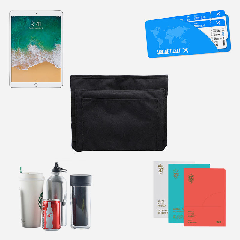 riemot Luggage Travel Cup iPad Tablet Holder - Gifts for Flight Attendants Travelers Accessories Black