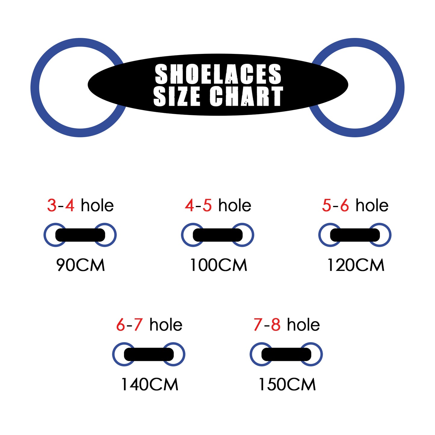 Knixmax Strong Round Shoe Laces Black White for Walking Boots Hiking Shoes Trainers Sneakers