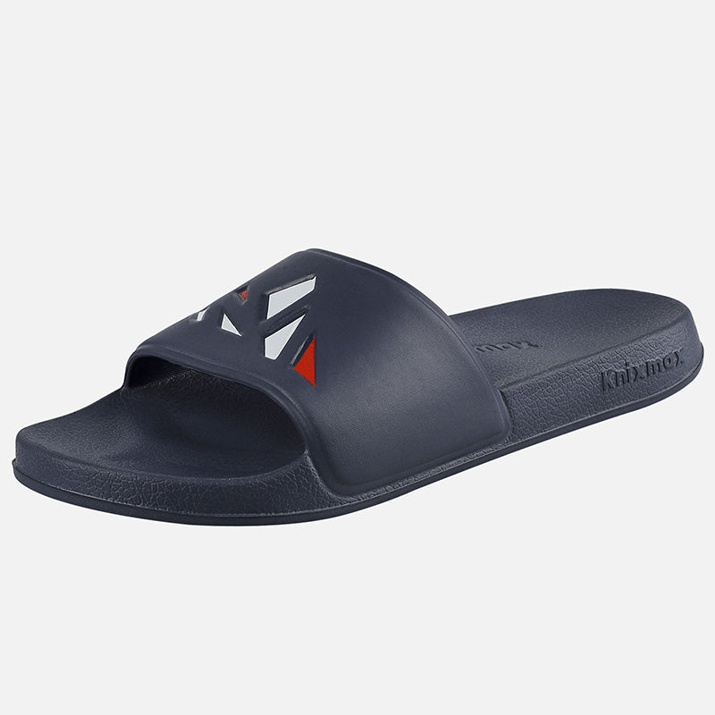 Knixmax Women & Men's Slide Open Toe Sandals Navy Bath Shower Slippers