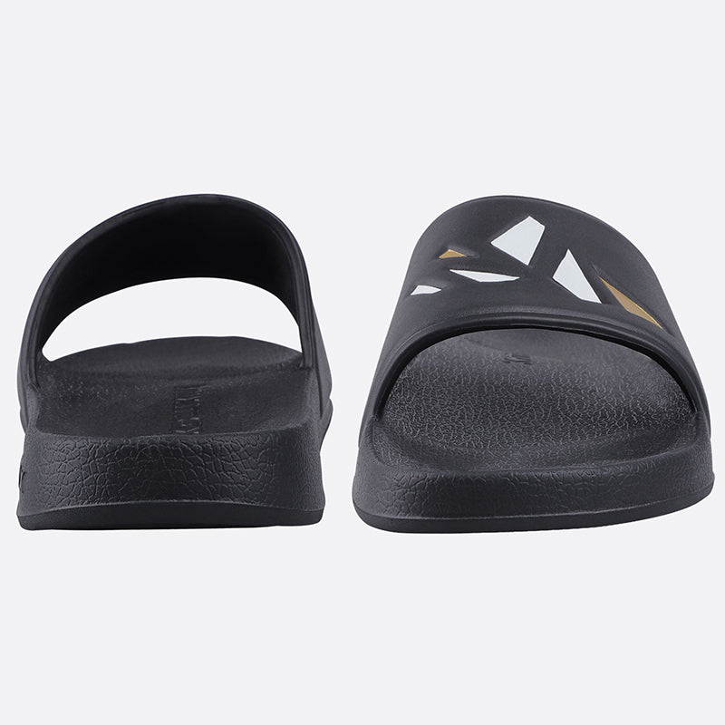 Knixmax Women & Men's Slide Open Toe Sandals Black Bath Shower Slippers