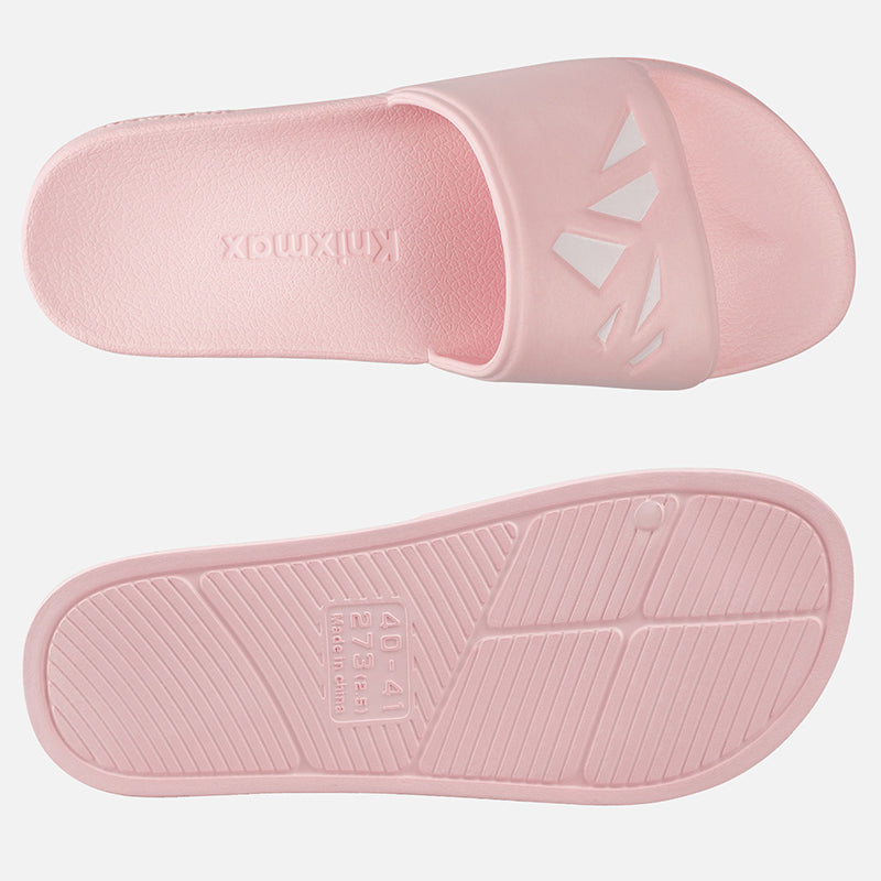 Knixmax Women's Slide Open Toe Sandals Pink Bath Shower Slippers