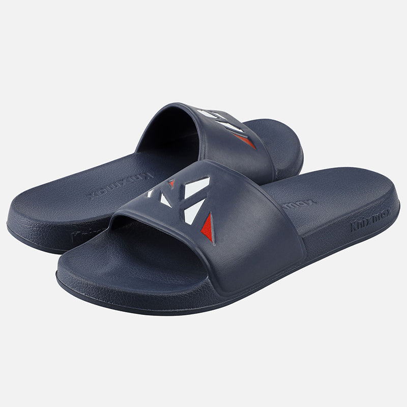 Knixmax Women & Men's Slide Open Toe Sandals Navy Bath Shower Slippers