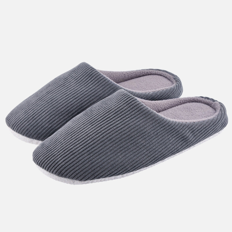 Knixmax Women's Slippers Memory Foam Grey Winter Slippers for Indoor Travel Hotel - Knixmax