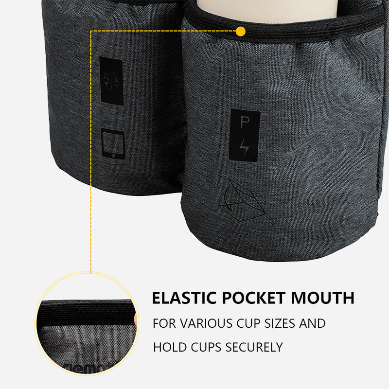 riemot Luggage Travel Cup iPad Tablet Holder - Gifts for Flight Attendants Travelers Accessories Grey