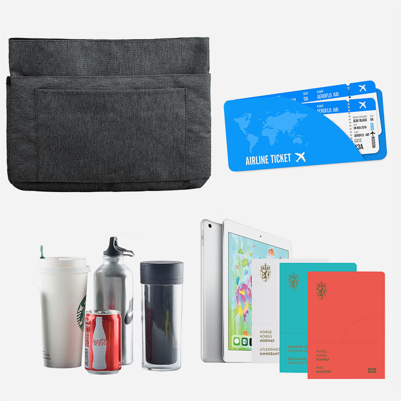 riemot Luggage Travel Cup iPad Tablet Holder - Gifts for Flight Attendants Travelers Accessories Grey