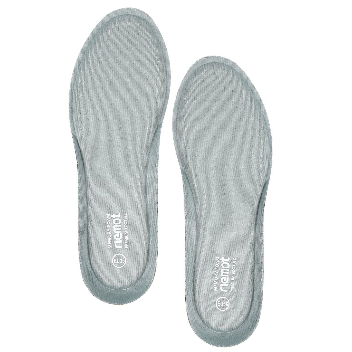 riemot Memory Foam Insoles for Men & Women - Replacement Shoe Inserts Comfort Cushioning for Sports Shoes, Trainers, Sneakers, Work Boots and Walking Shoes