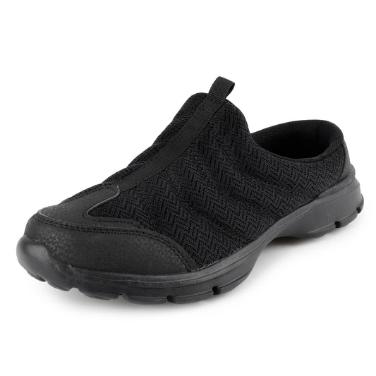 TIESTRA Clogs & Mules Summer Gardens Slippers Slip On Comfortable Breathable Casual Lightweight Sandals for Men, Black