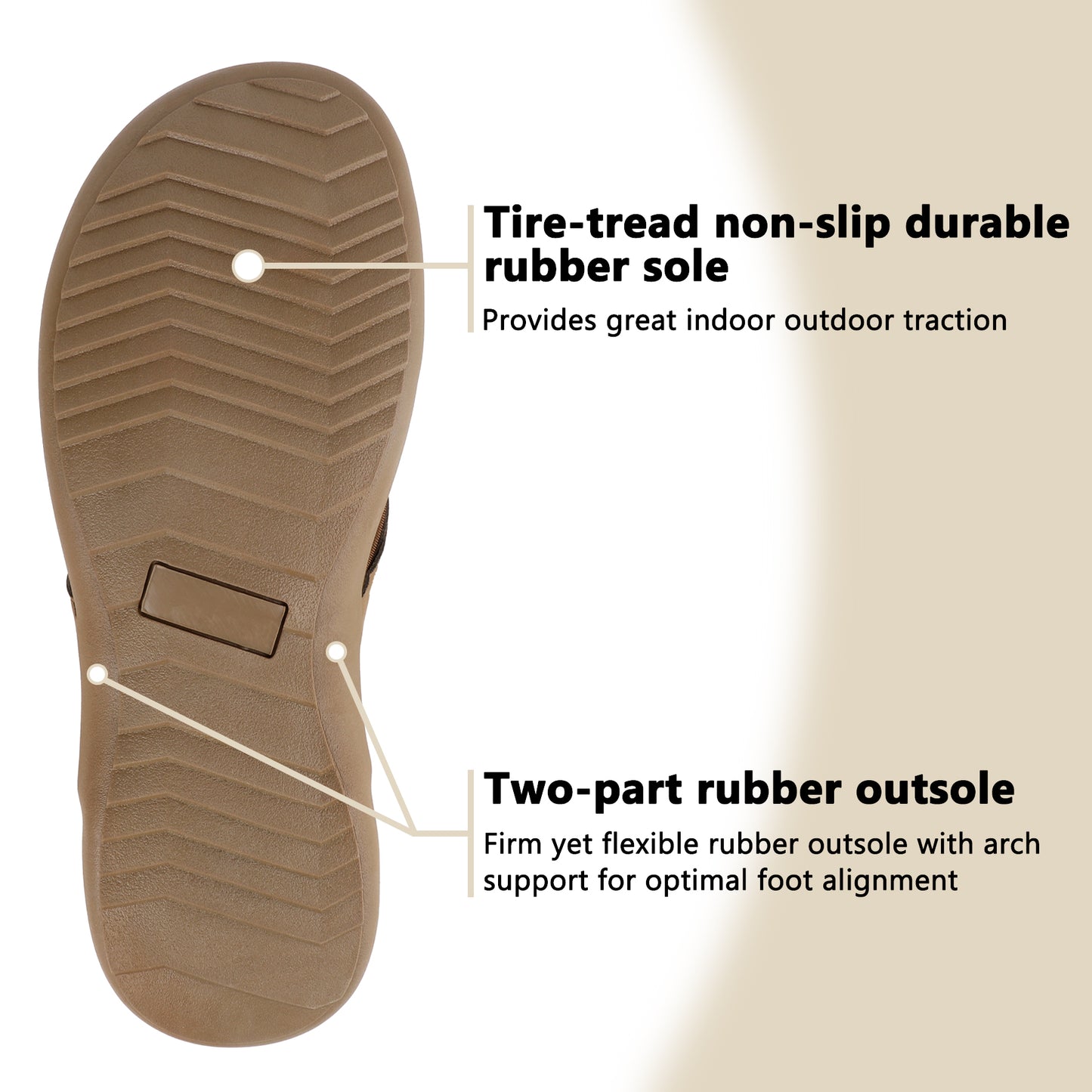 TIESTRA Men's Sport Flip Flops Beach Athletic Cushioned Summer Outdoor Comfort Thong Sandals UK7-13