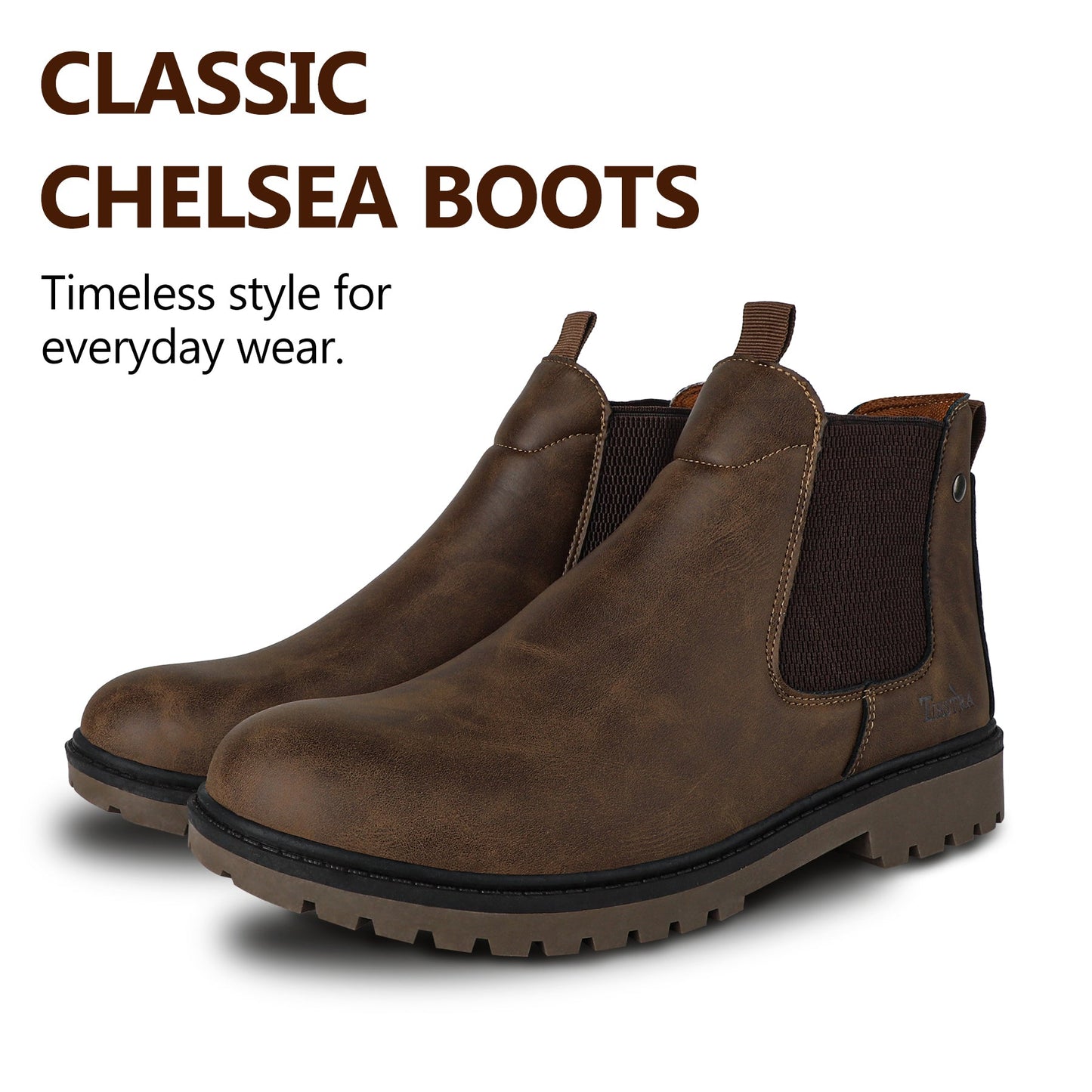 Men’s Chelsea Boots – Classic Elastic Side Ankle Boots for Everyday Wear