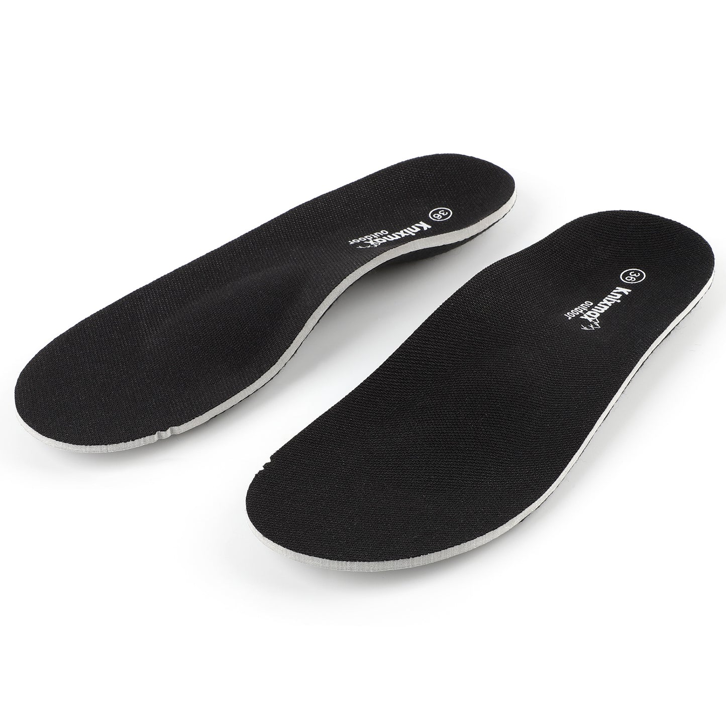 Knixmax Outdoor Hard Orthotic Insoles for Men Women Arch Support Inserts for Plantar Fasciitis Flat Feet