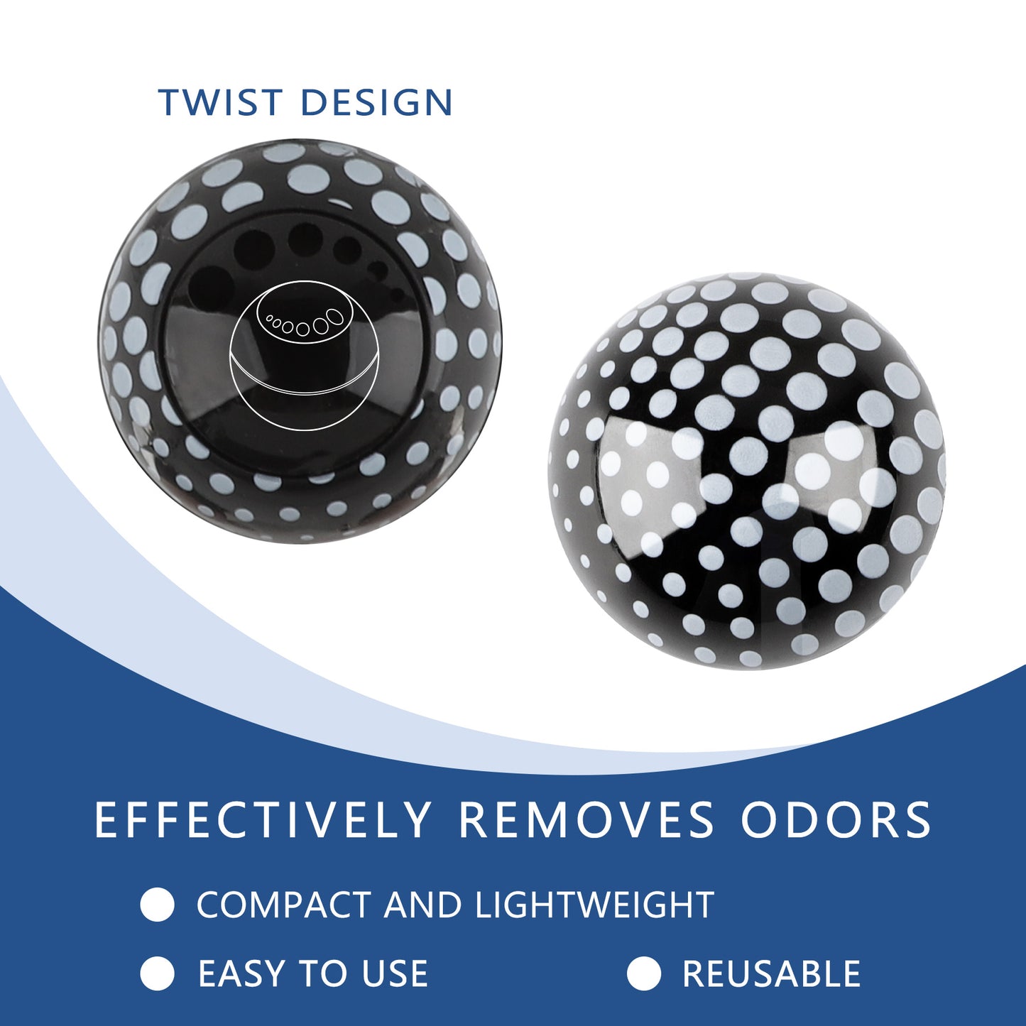 Knixmax Sneaker Deodorizer Shoe Freshener Balls, Gym Bags Lockers Car Air Fresheners, Boot Deodorant Balls Odor Eater Shoe Deodorizers