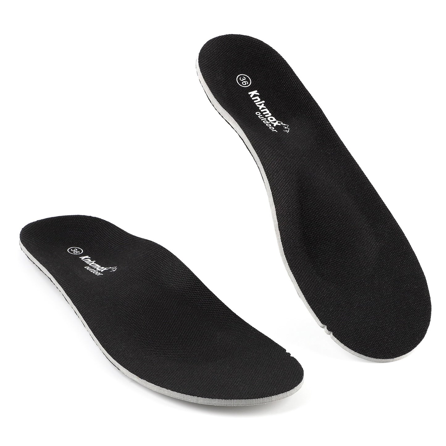 Knixmax Outdoor Hard Orthotic Insoles for Men Women Arch Support Inserts for Plantar Fasciitis Flat Feet