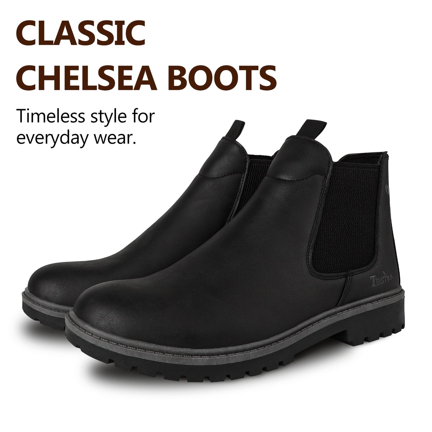 Men’s Chelsea Boots – Classic Elastic Side Ankle Boots for Everyday Wear