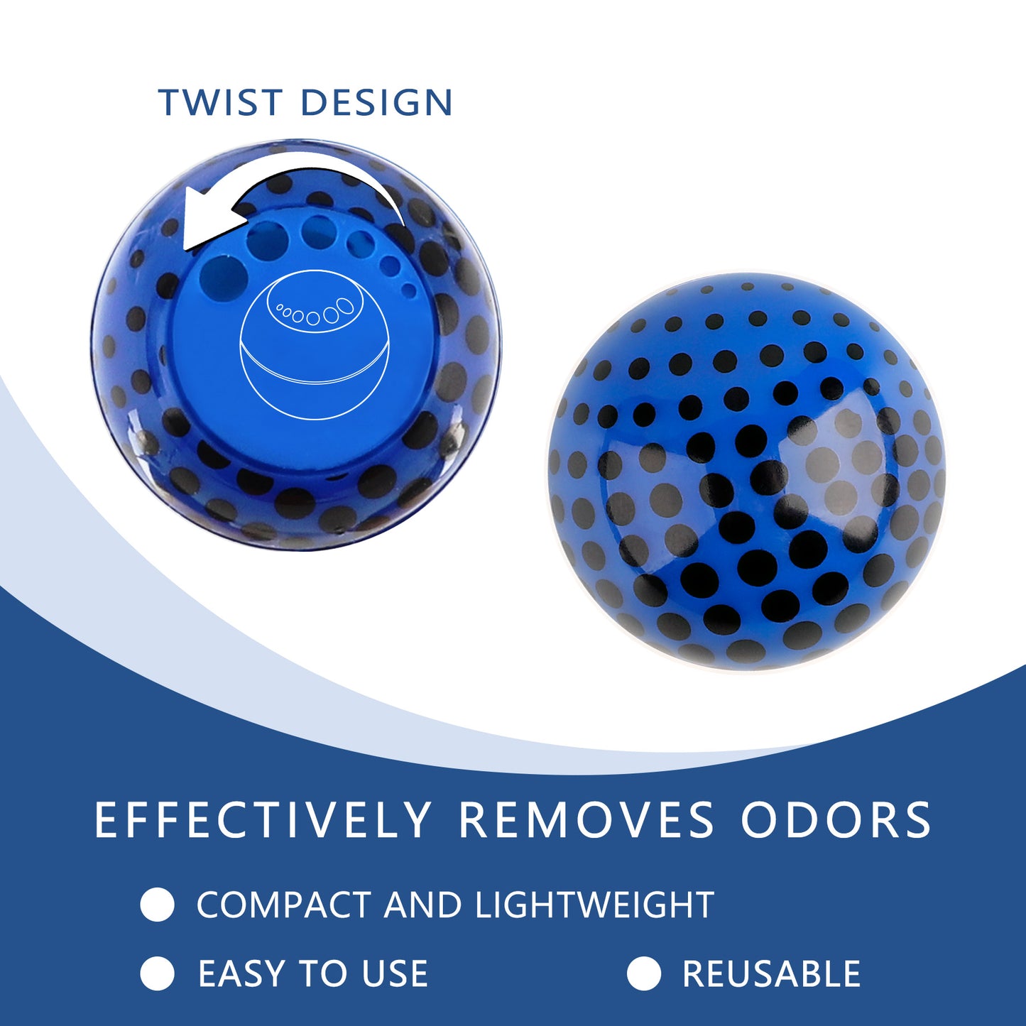 Knixmax Sneaker Deodorizer Shoe Freshener Balls, Gym Bags Lockers Car Air Fresheners, Boot Deodorant Balls Odor Eater Shoe Deodorizers