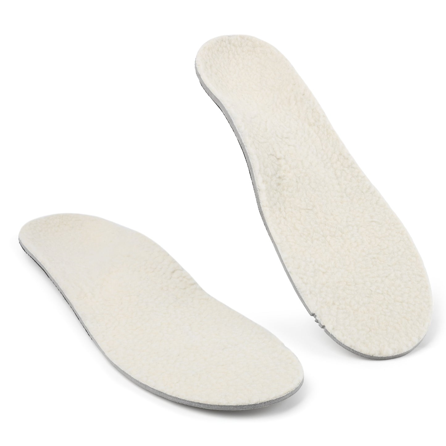 Knixmax Outdoor Lambswool Insoles for Women Men's Warm Soft Comfort Wool Insole with Arch Support Cozy Winter Inserts