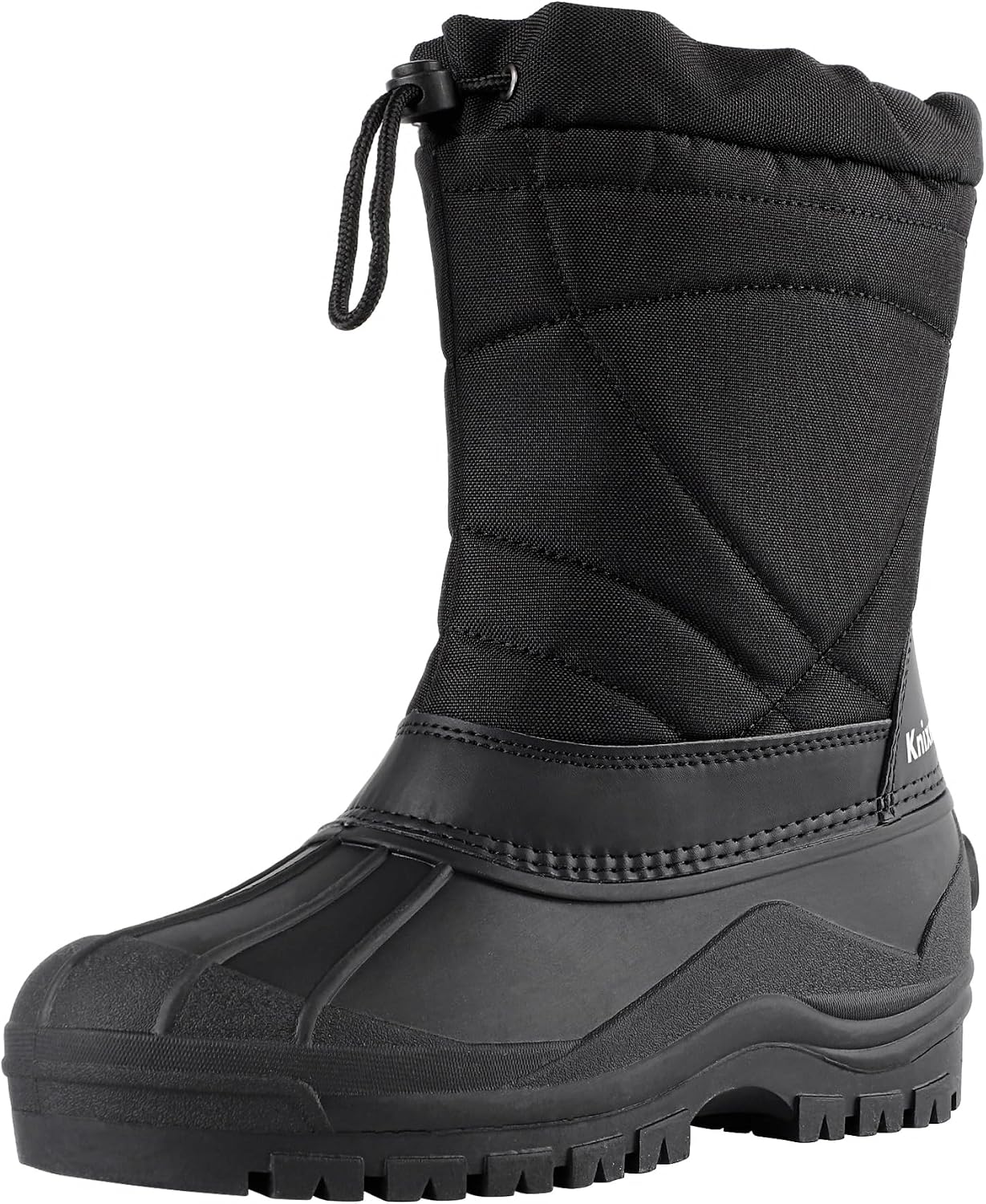 Knixmax Men’s Waterproof Winter Snow Boots – Insulated Mid-Calf Cold Weather Boots