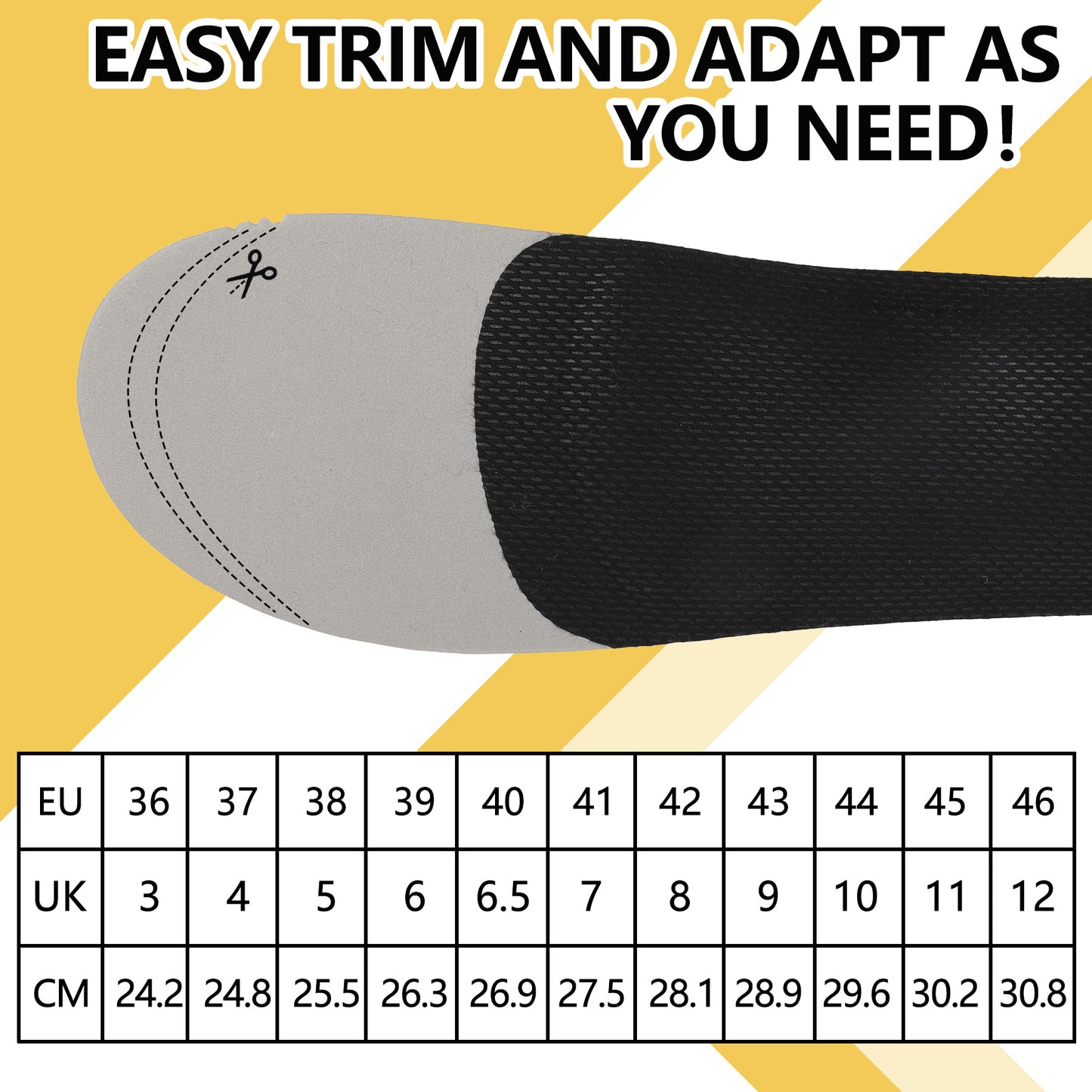 Knixmax Outdoor Lambswool Insoles for Women Men's Warm Soft Comfort Wool Insole with Arch Support Cozy Winter Inserts