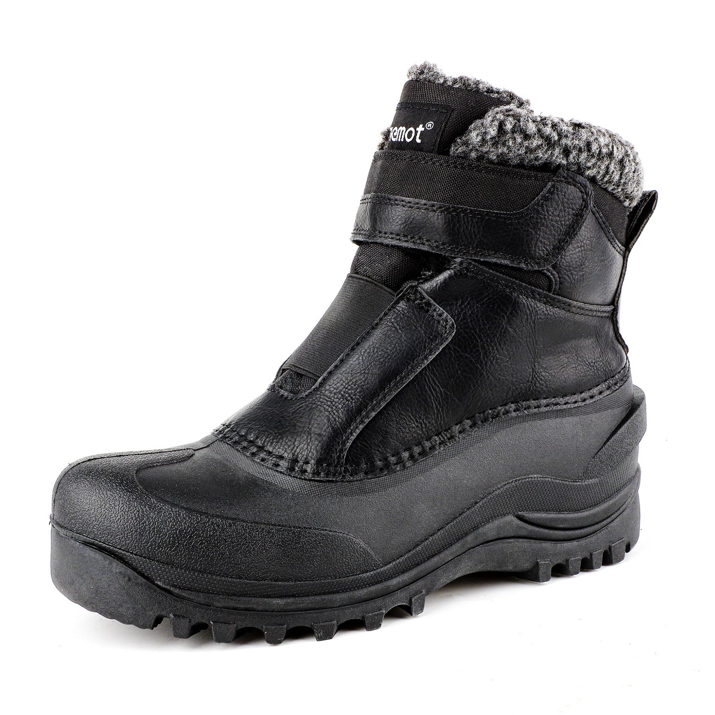 knixmax Men’s Snow Boots – Easy-On Insulated Winter Ankle Boots