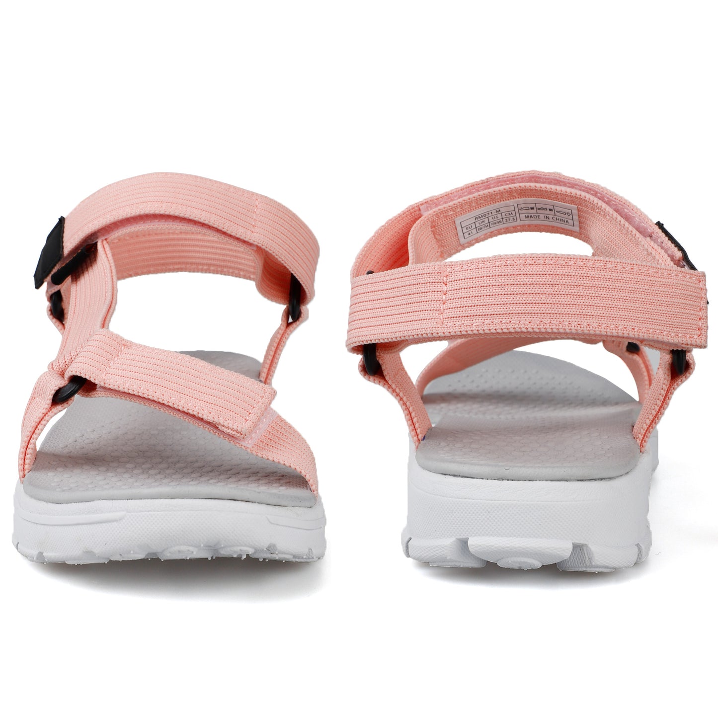 riemot Women's Adjustable Sport Sandals Pink Walking Sandals with Cushioned Footbed