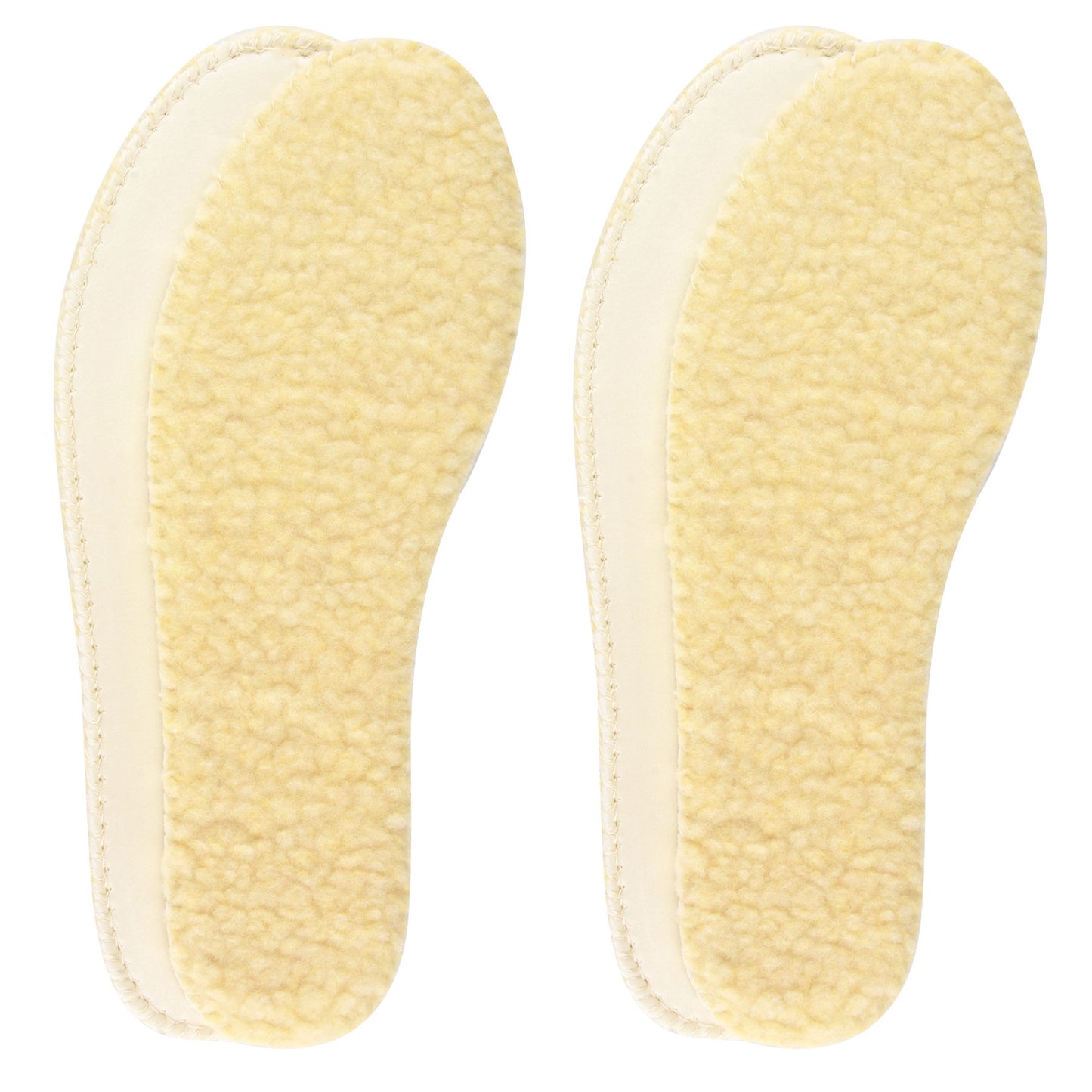 2 piece Knixmax Faux Lambswool Insoles for Women &amp; Men - Warm Synthetic Lamb Fleece Shoe Insoles Soft Inner Soles Thermo Shoe Lined