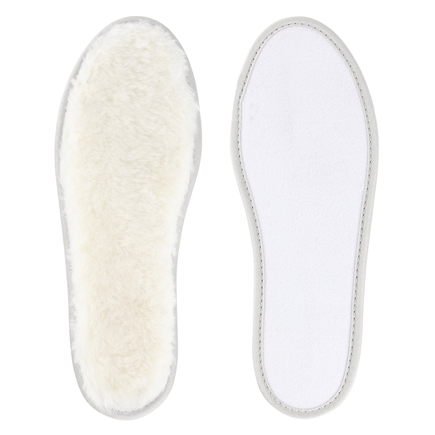 riemot Sheepskin Insoles for Men Women and Kids, White Wide, Super Thick Premium Lambswool Insoles for Wellies Slippers Boots