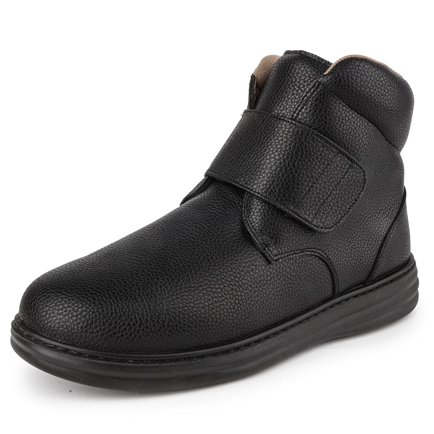 TIESTRA Men's Wide Fit Winter Boots with Adjustable Strap – product view 1
