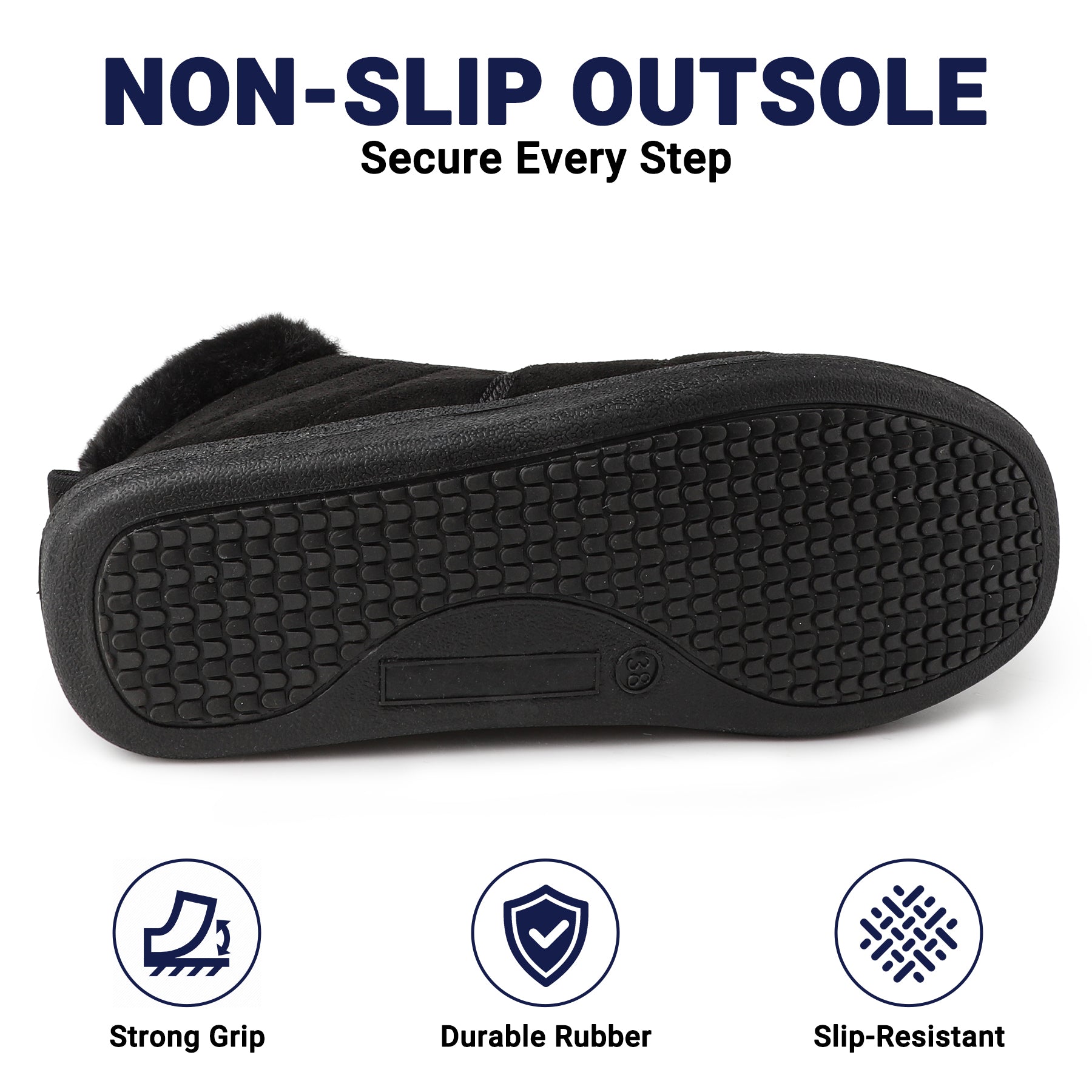 TIESTRA Women's Warm-Lined Slipper Boots in Black – product view 5