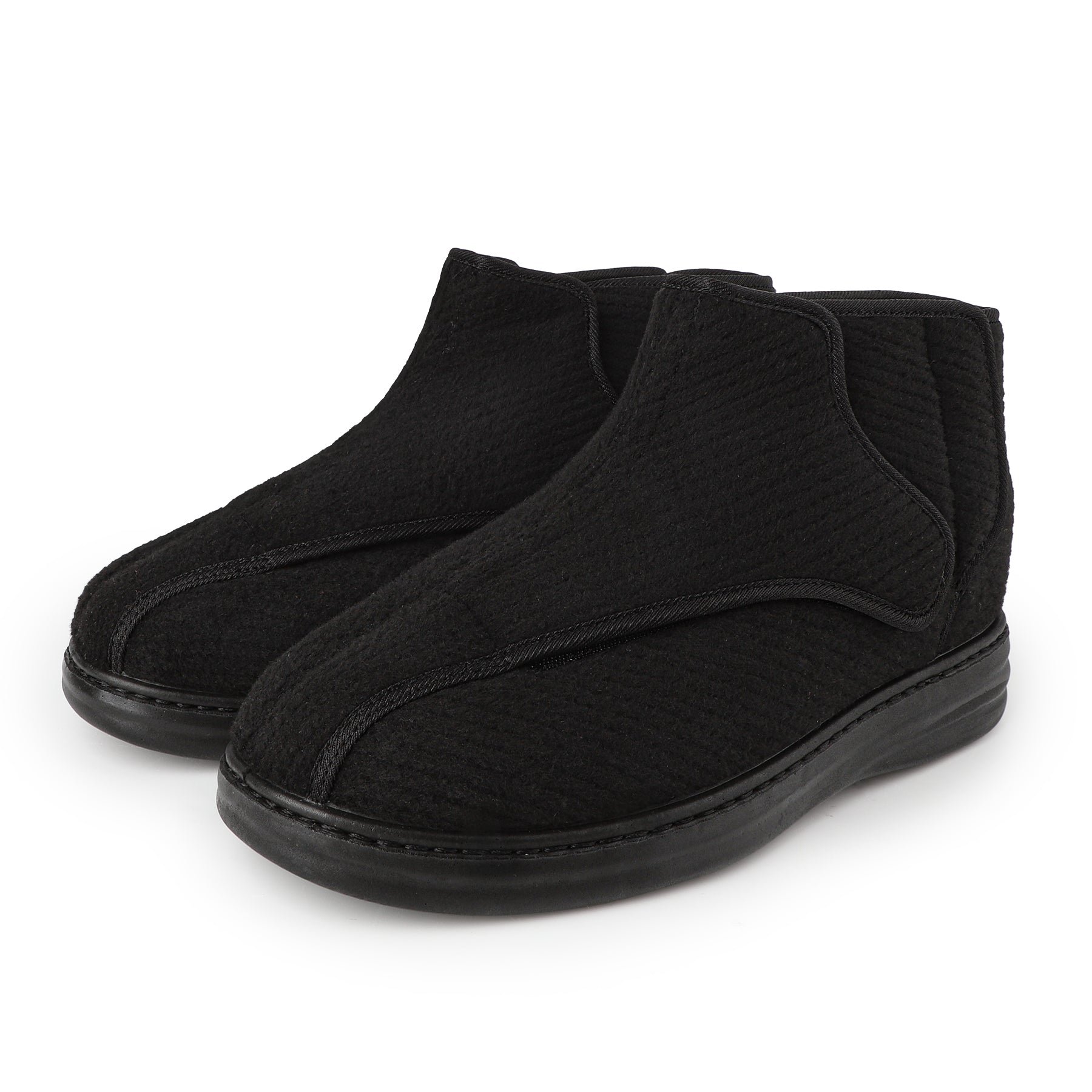 TIESTRA Men's Adjustable Slipper Boots with Wide Opening – product view 1