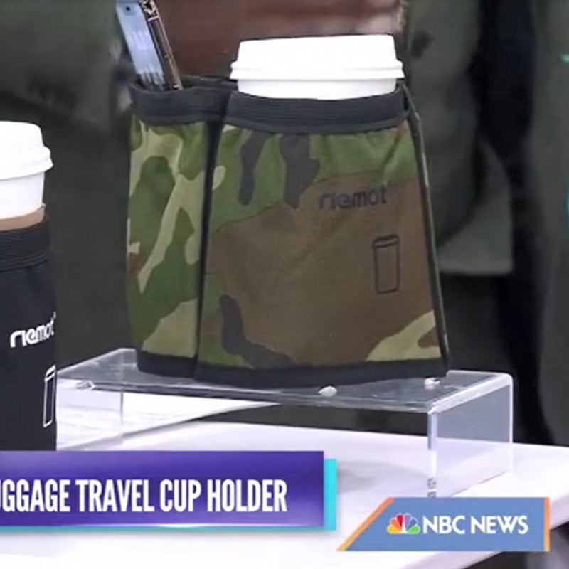 riemot Luggage Travel Cup Holder Perfect Gifts for Frequent Travelers(Camouflage)