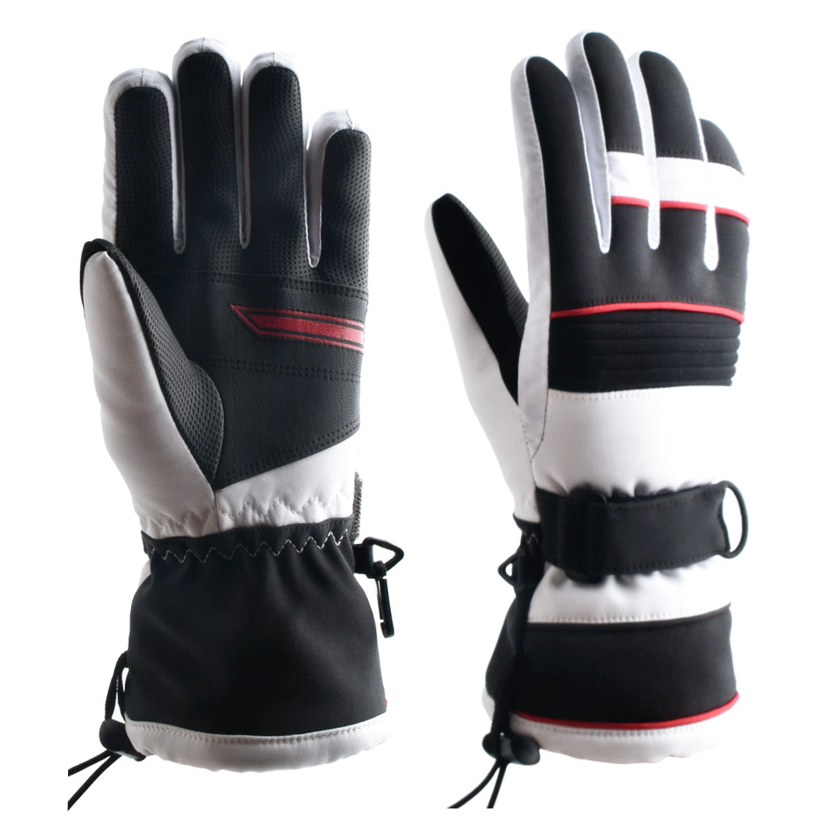 Waterproof Cycling Gloves for Women Ladies Thermal Running Gloves Ski Gloves, Windproof Anti-slip Warm Winter Gloves for Outdoor - Knixmax