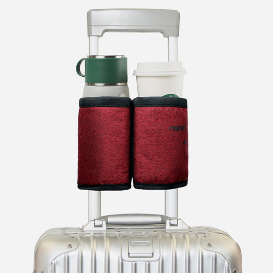 riemot Luggage Travel Cup Holder Perfect Gifts for Frequent Travelers(Red)