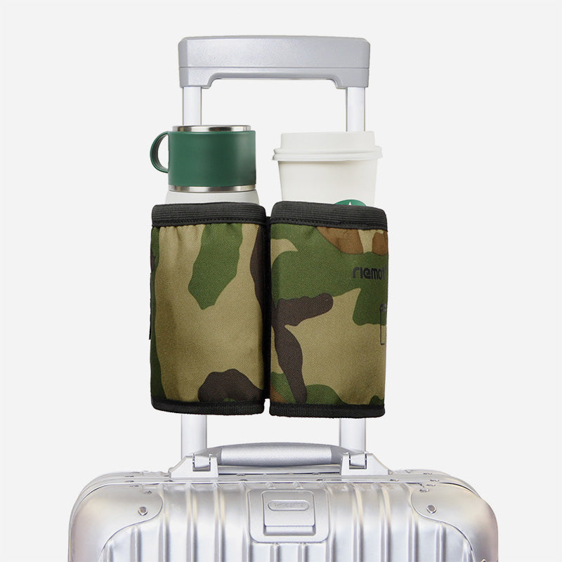 riemot Luggage Travel Cup Holder Perfect Gifts for Frequent Travelers(Camouflage)