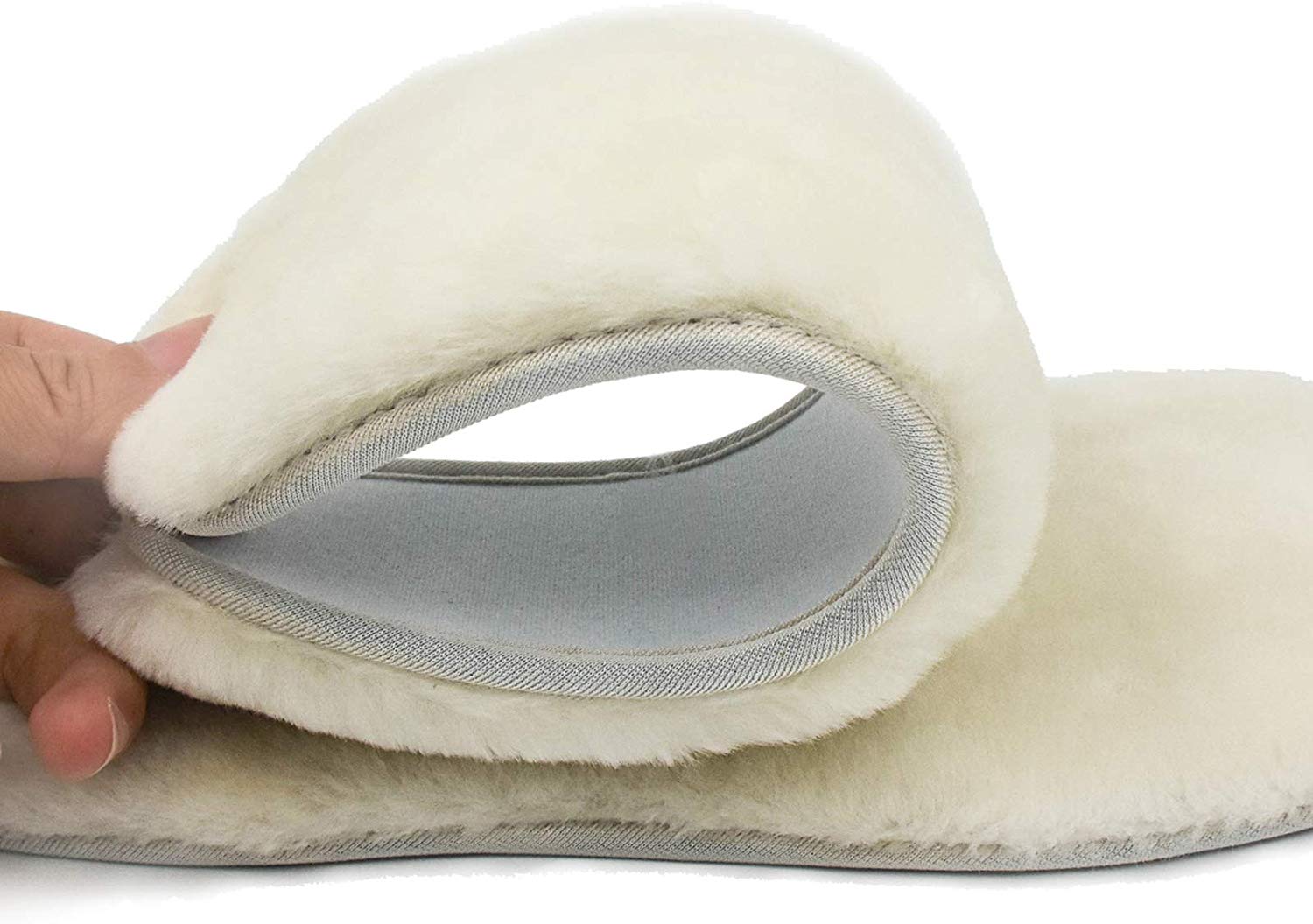 riemot Sheepskin Insoles for Men Women and Kids, White Normal, Super Thick Premium Lambswool Insoles for Wellies Slippers Boots - Knixmax