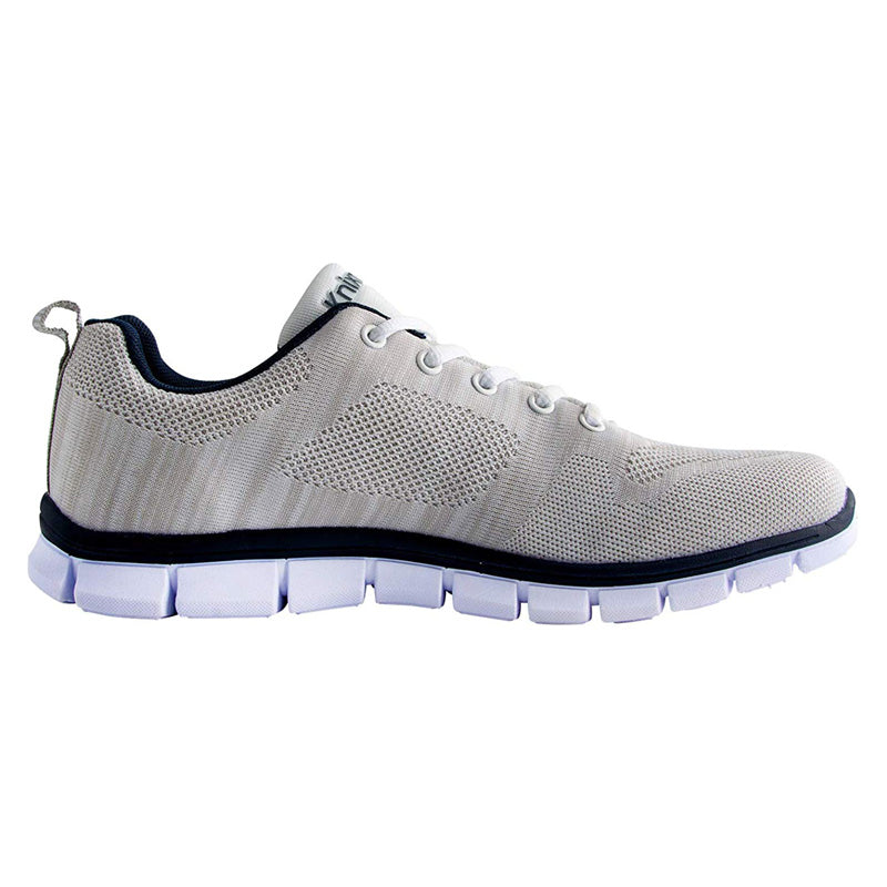 Knixmax Men's Trainers, White, Lightweight, Running Gym Fitness Sports Walking Shoes - Knixmax
