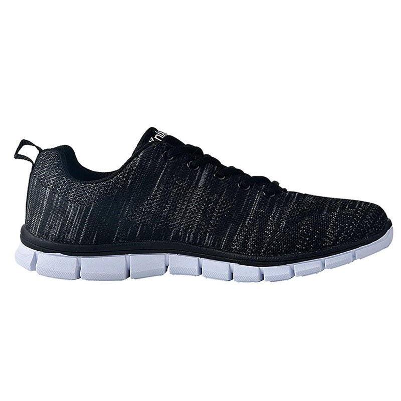Knixmax Men's Trainers, Black, Lightweight, Running Gym Fitness Sports Walking Shoes - Knixmax