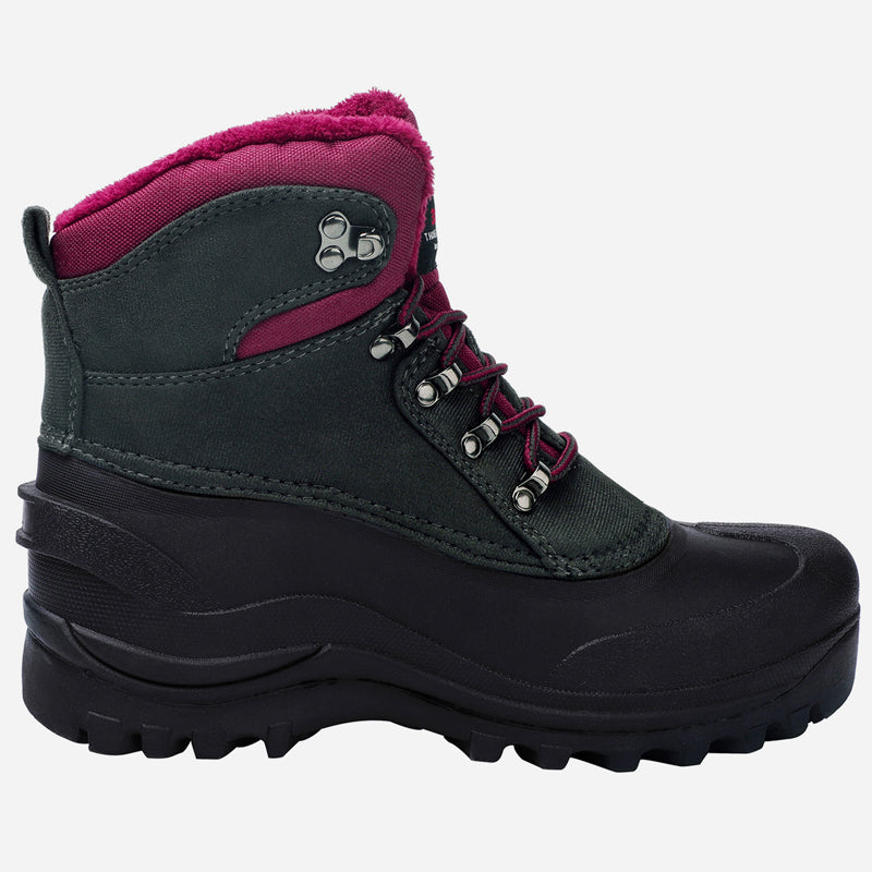 riemot Women's Winter Boots Waterproof Sole Purple Snow Boots(Upgraded Version)