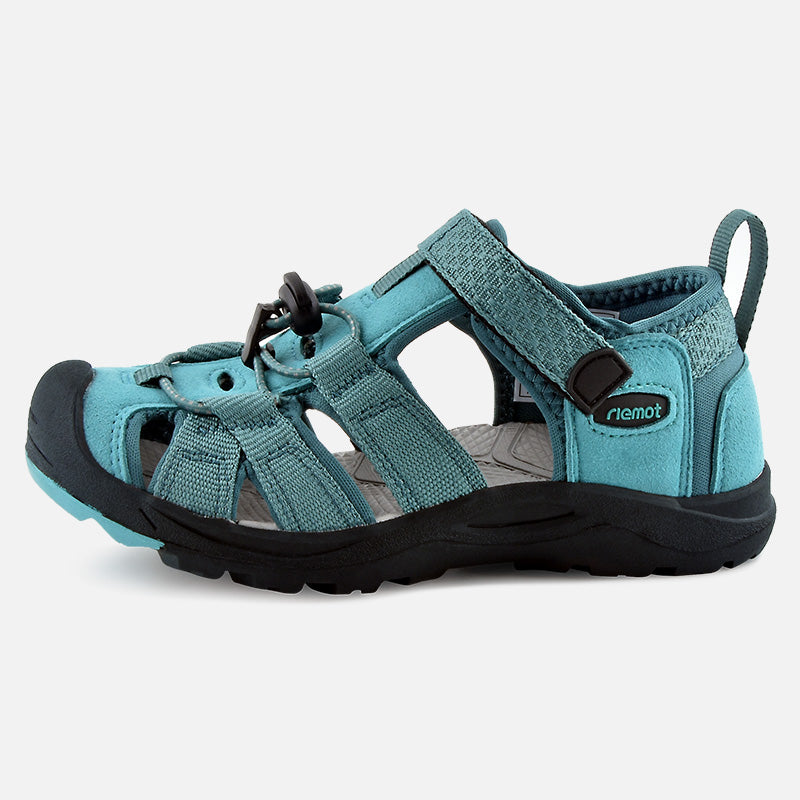 riemot Kids Breathable Closed Toe Sport Sandal Green Summer Beach Walking Shoes - Knixmax