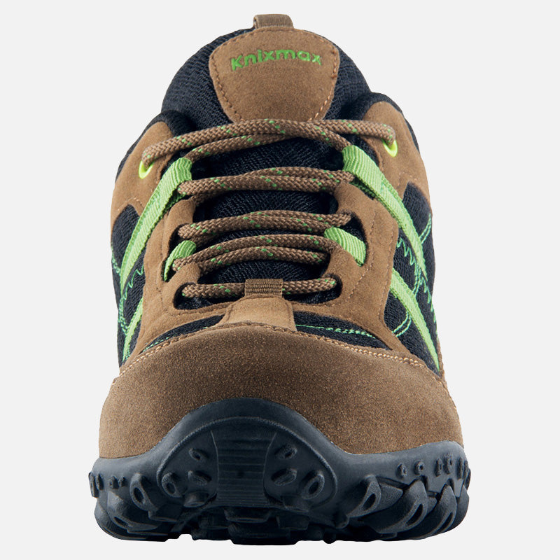 Knixmax Men's Hiking Trainers, Brown, Lightweight Approach Shoes, Sports Trainers - Knixmax