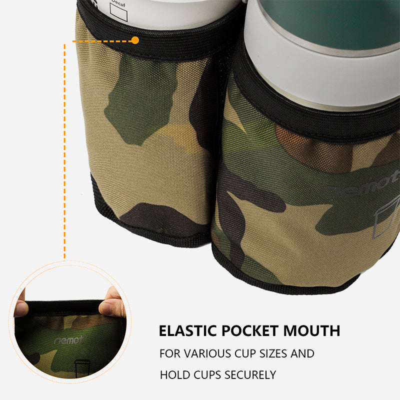 riemot Luggage Travel Cup Holder Perfect Gifts for Frequent Travelers(Camouflage)