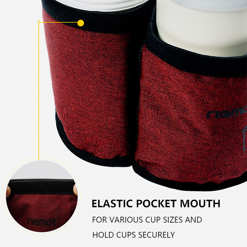 riemot Luggage Travel Cup Holder Perfect Gifts for Frequent Travelers(Red)