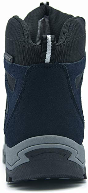 Knixmax Men's High Rise Hiking Boots, Navy, Mountain Climbing Ankle Boots - Knixmax