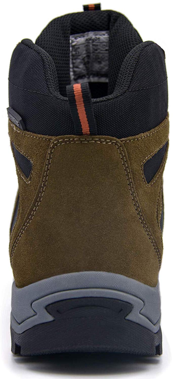 Knixmax Men's High Rise Hiking Boots, Brown, Mountain Climbing Ankle Boots - Knixmax